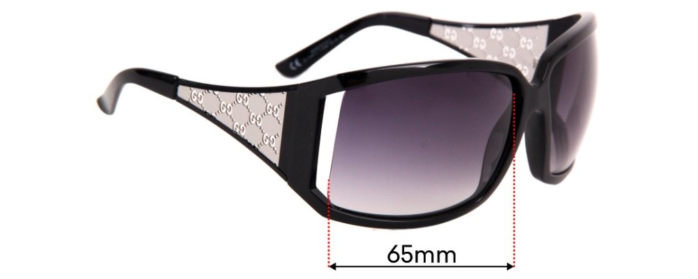 Gucci GG 2999/S Replacement Sunglass Lenses - 65mm wide